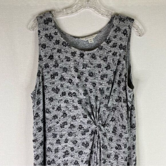 Market & Spruce Dress Women’s Black Gray Sleeveless Twist Knot Front Soft XXL - Picture 3 of 9